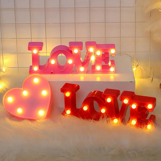 Romantic Heart/love Glow Lamp